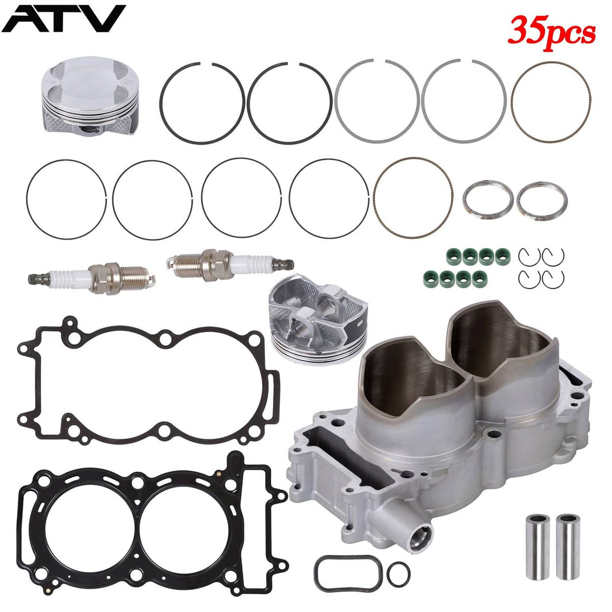 Solidspare Cylinder Piston Gasket Kit For Polaris Ranger Crew XP 900 RZR 900 93mm 3022278