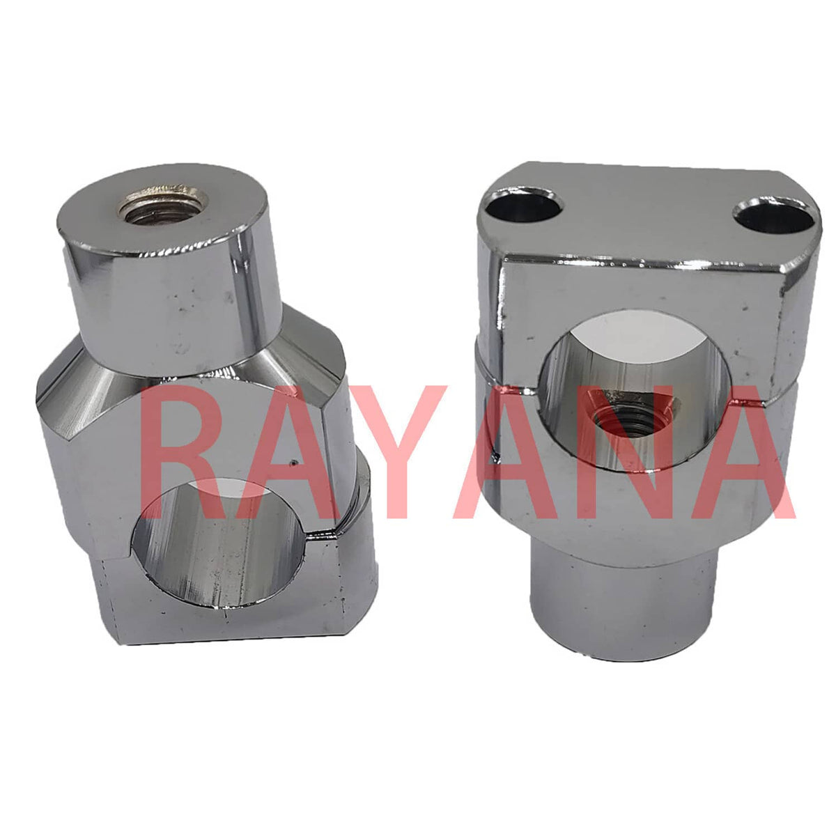 Solidspare US 1" Motorcycle Handlebar Risers for Harley Davidson Dirt Pit Bike (Chrome)