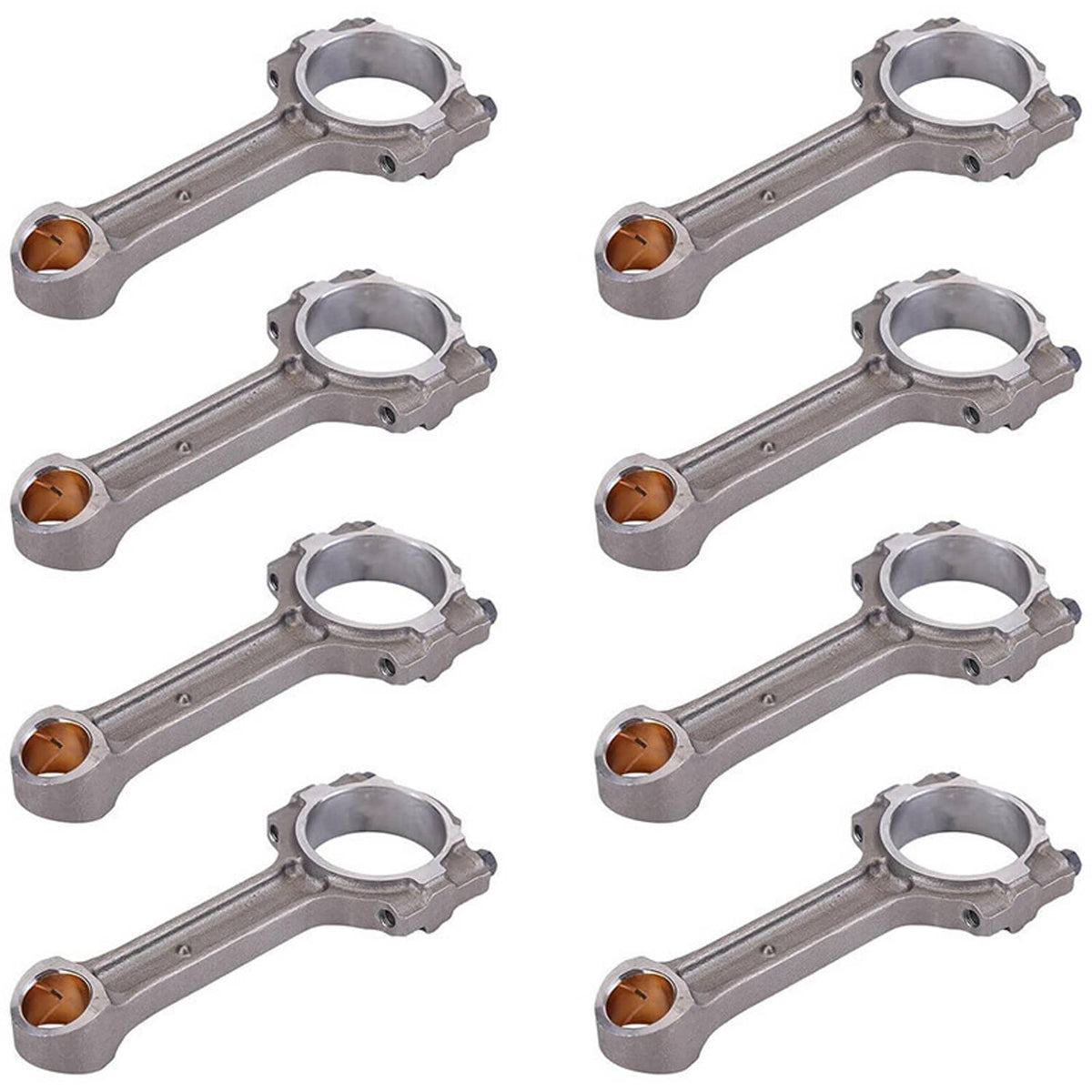 Solidspare 8Pcs Floating Pin Connecting Rod 12577583 For GM 5.3L 6.0L 6.2L LS2 LS3 Gen IV