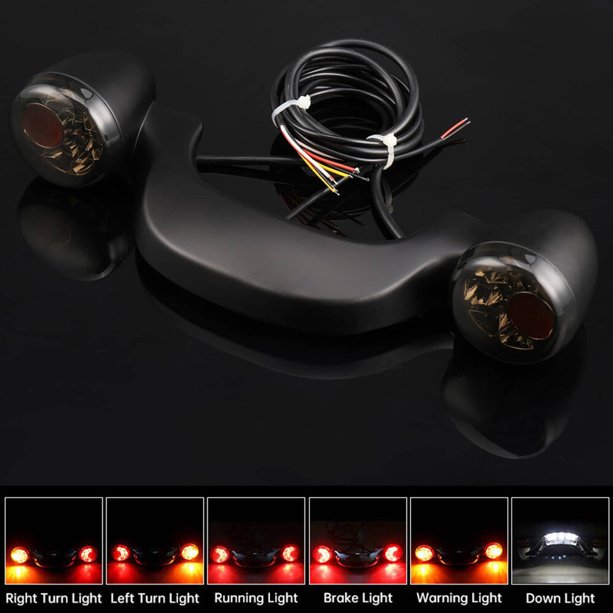 Solidspare Rear Turn Signal Brake Light Bar Fit For Harley Street Glide Road Glide 10 - 23