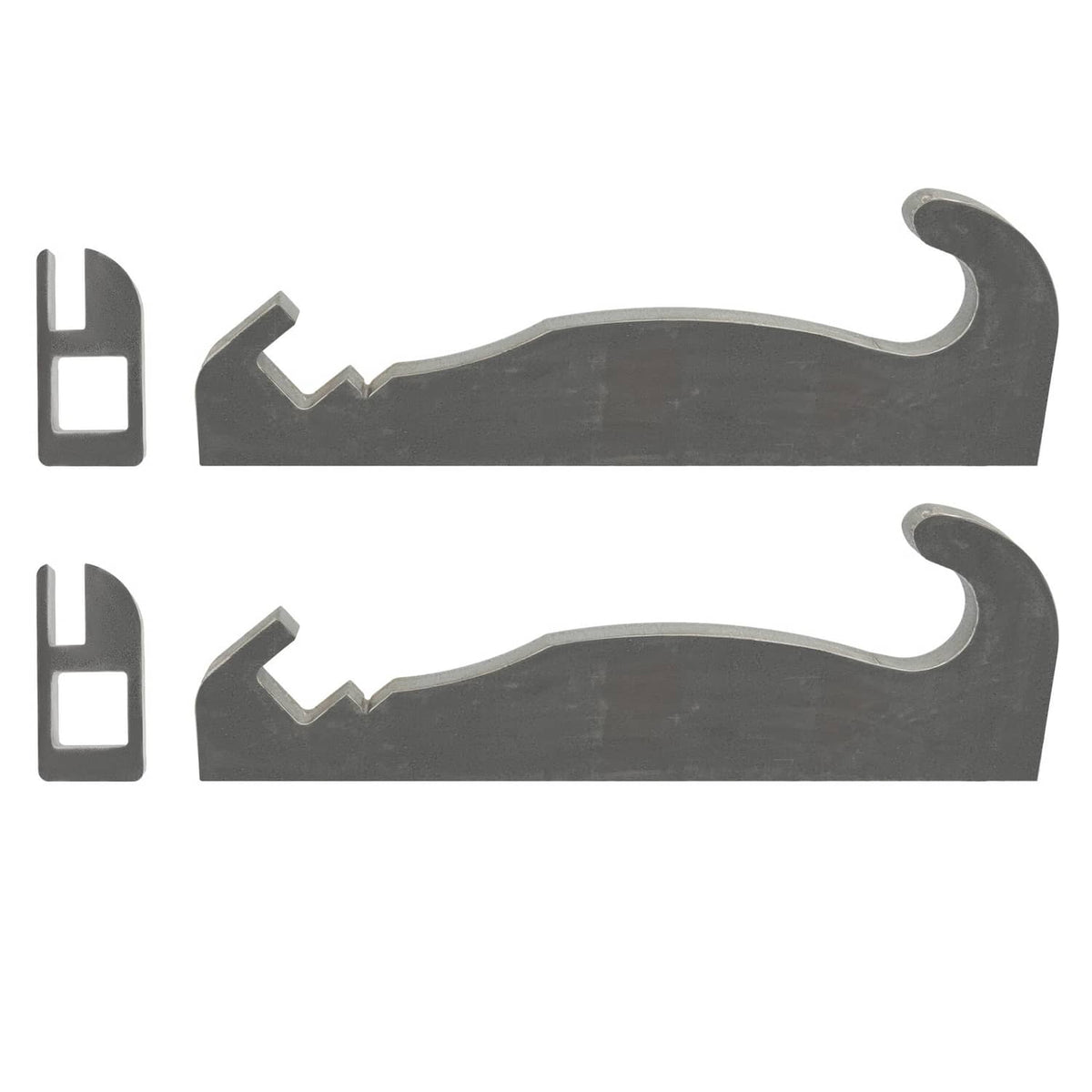 Solidspare 2pcs Steel Quick Attach Bracket 1-1/2" For Cat Fusion Coupler Loader mounts