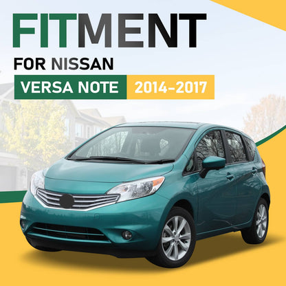 Solid Spare Grille For Nissan Versa Note 2014 2015 2016 Chrome Front Upper Bumper Grill