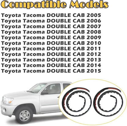 Solid Spare 2PCS ROOF DRIP MOLDING FOR 2005-2015 TOYOTA TACOMA DOUBLE CAB RH&LH 75551-04063