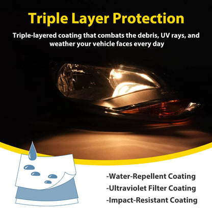 Solid Spare Black Right Passenger Side Headlight Clear Lens Halogen For Ford Focus 2012-2014