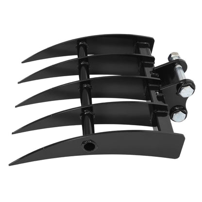 Solidspare Mini Excavator Attachment Rake 5 Tools For Mini Excavator  Heavy Duty Thick