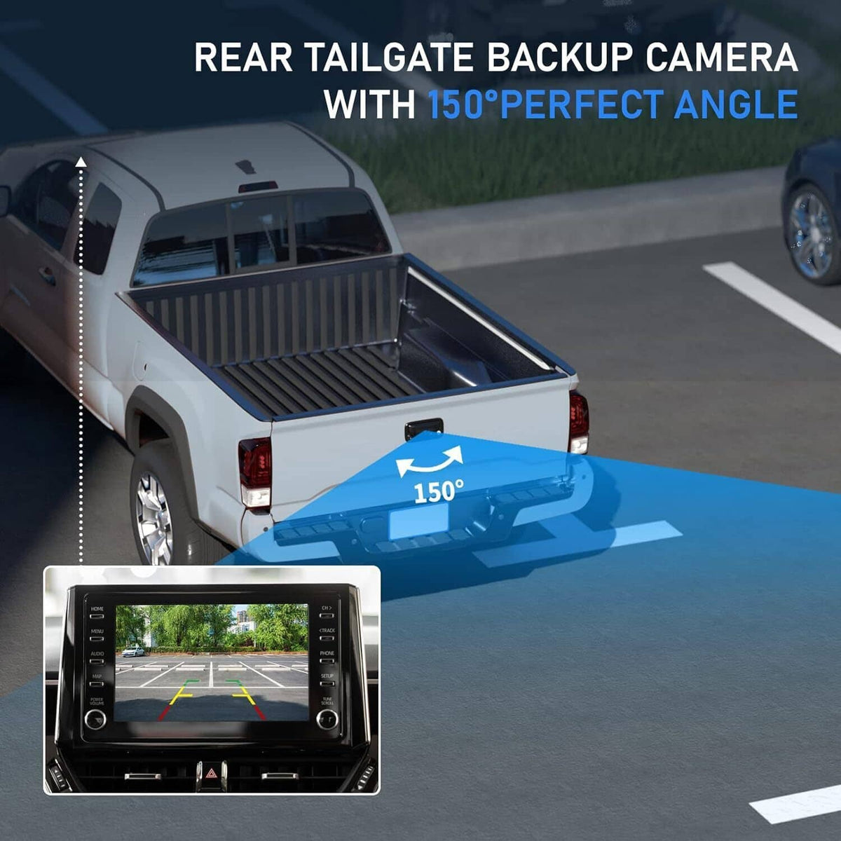 Solidspare Rear Latch Tailgate Handle Backup Camera For 2009-2017 Dodge Ram 1500 2500 3500