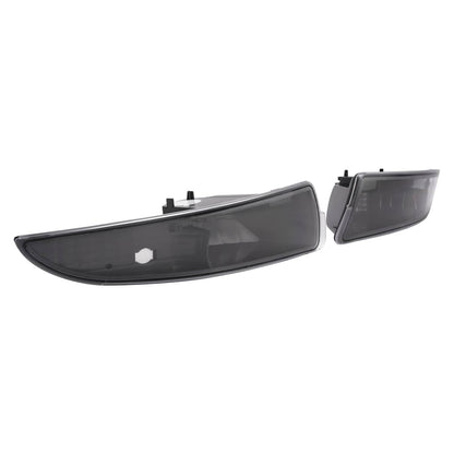 Solid Spare Black Turn Signal Lights Bumper Lamps Fits For Chevy Camaro 1993-2002 Parking