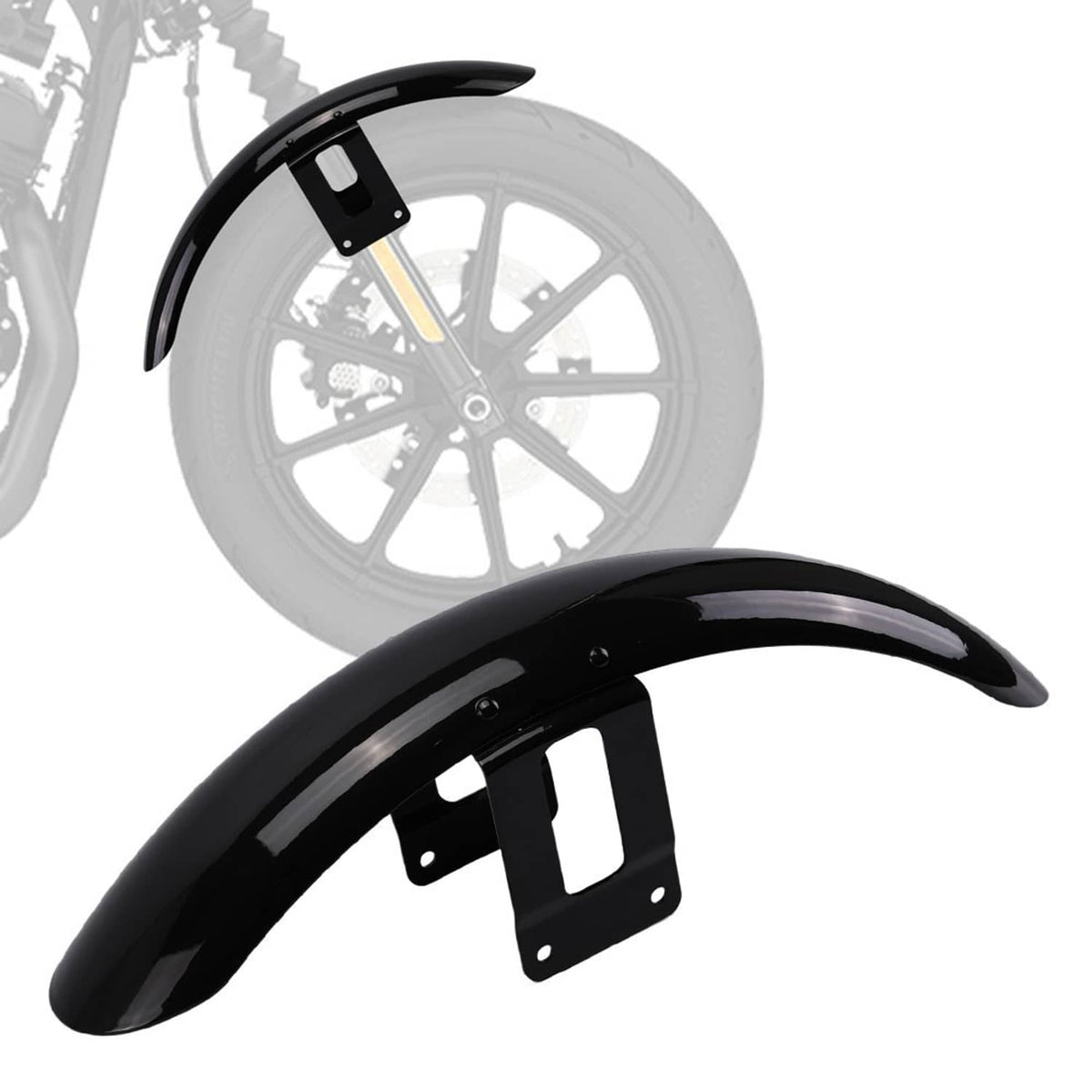 Solidspare Motorcycle Front Fender Mudguard Cover For Harley Sportster XL Iron 883 1200 72