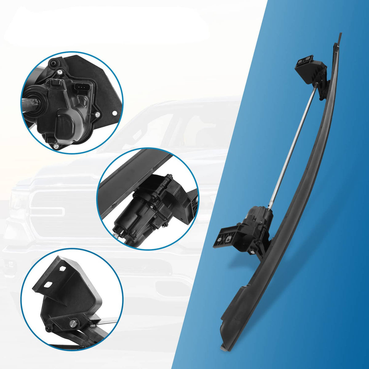 Solidspare FRONT ACTIVE AIR DAM FOR 2019-2025 2021 2022 2023 2024 RAM 1500 DT 68274406AH