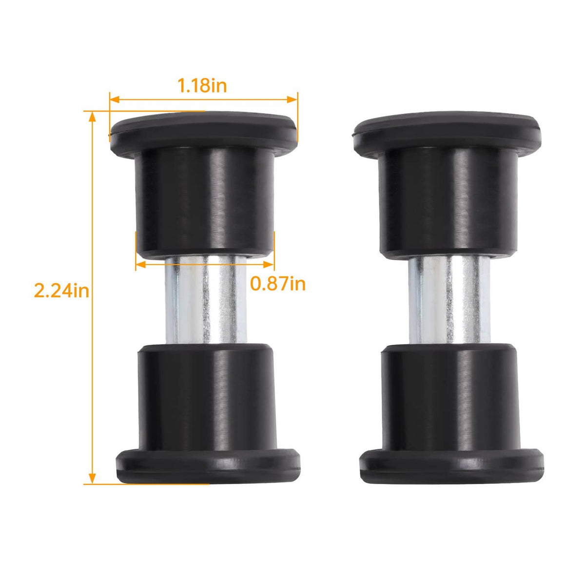 Solidspare G&E Golf Cart Rear Leaf Spring Sleeves Bushings For Club Car Precedent 2004-Up
