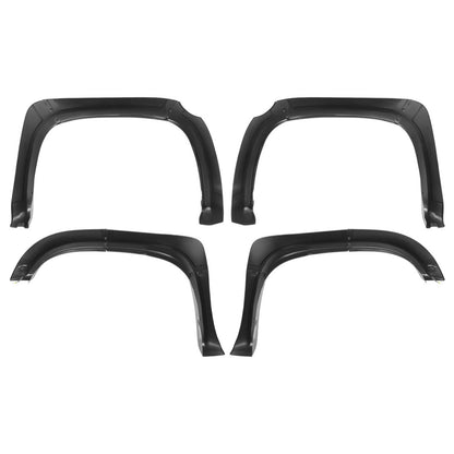 Solid Spare Plastic Set Of Fender Flares Black Kit Front Rear Fits Toyota Tundra 2014-2021