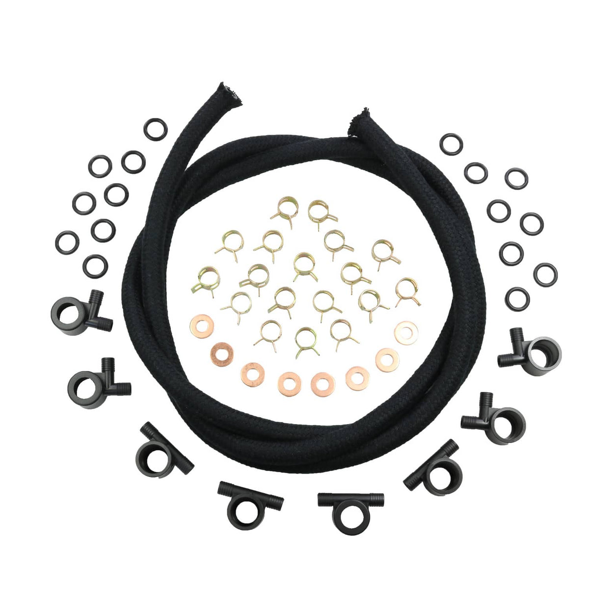 Solidspare JDMSPEED Fuel Injector Return Line Kit for Ford 7.3 7.3L Diesel Trucks 1988-1994