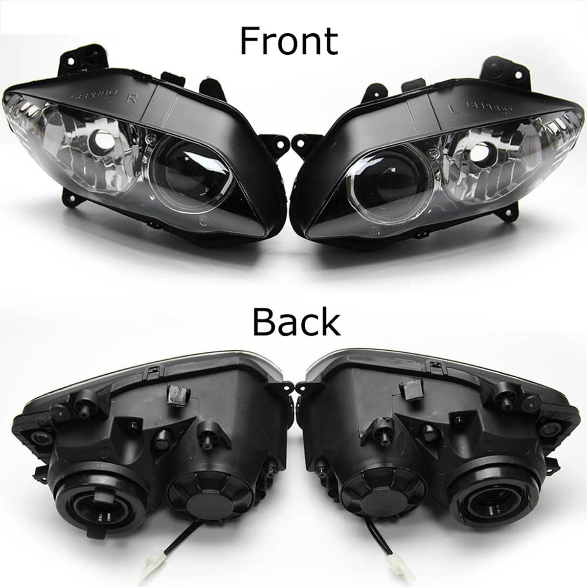 Solidspare Front Headlight Assembly + Upper Stay Fairing Bracket For Yamaha YZF-R1 2004-06