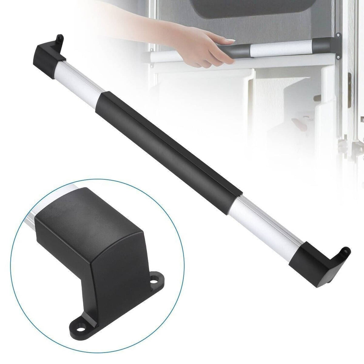 Solidspare Universal RV Screen Door Cross Bar Handle Adjustable Widths For Camper Trailer