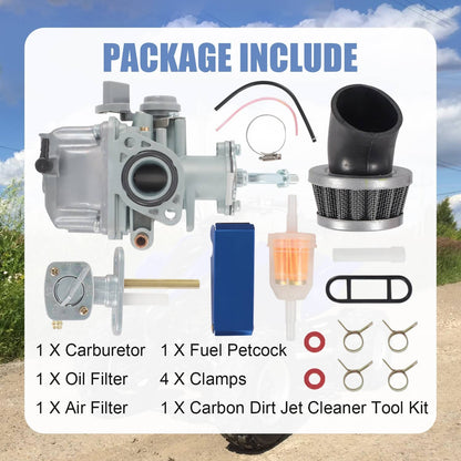 Solidspare Carburetor For Yamaha Raptor 50 YFM50 ATV Badger 80 YFM80 Moto 4 Champ 100 Carb