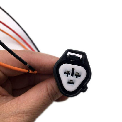 Solid Spare 3 Pin Headlight Fog Light Turn Signal Connector Pigtail For Nissan Mazda Subaru