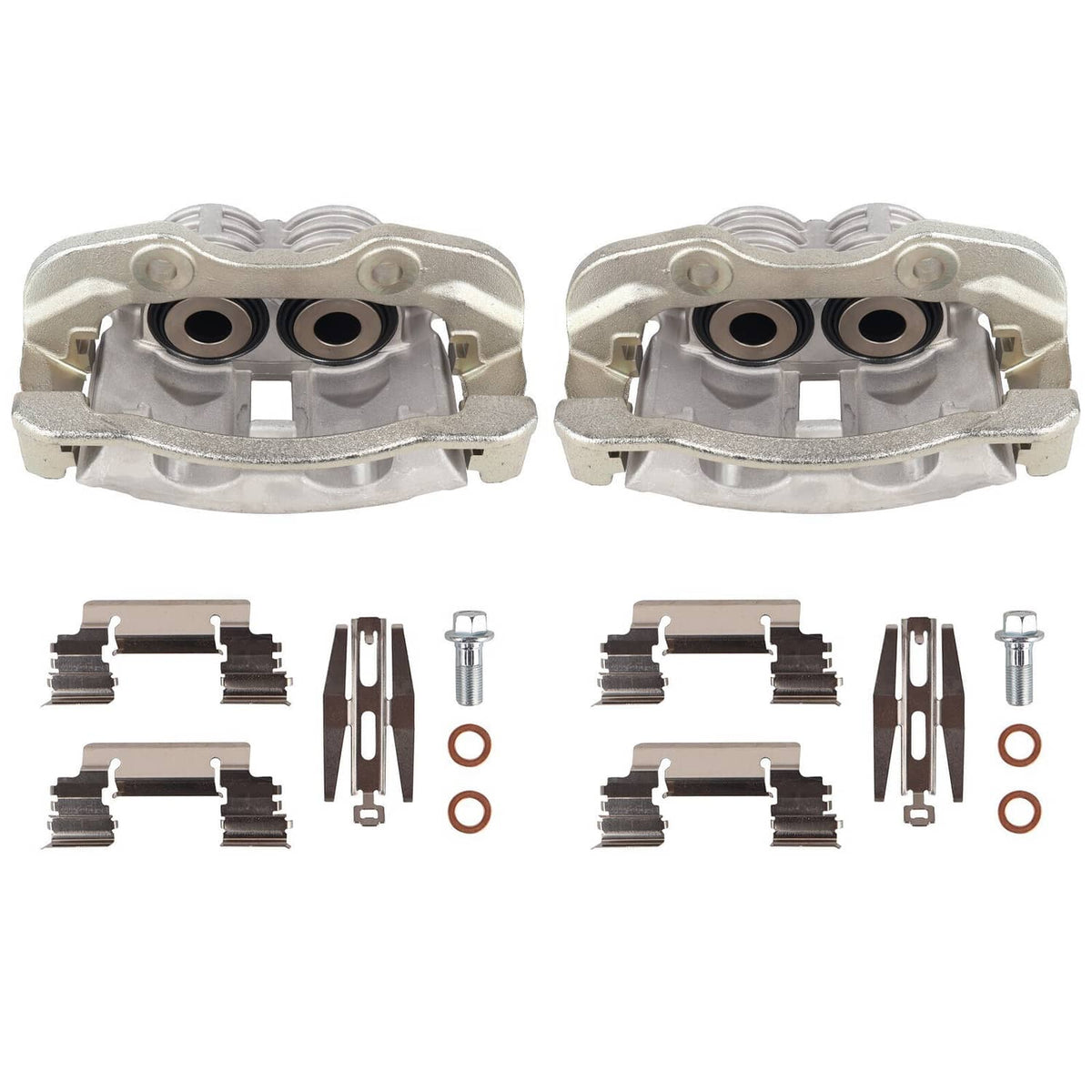 Solidspare Rear Brake Caliper Set 2 Piston For 00-07 Chevy GMC Cadillac Truck Full Size SUV