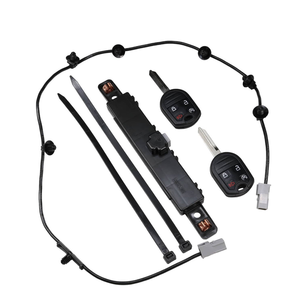 Solidspare BC3Z-19G364-A Remote Car Start RPO Kit with 2 Keys for 2011-2014 Ford F-150 F150