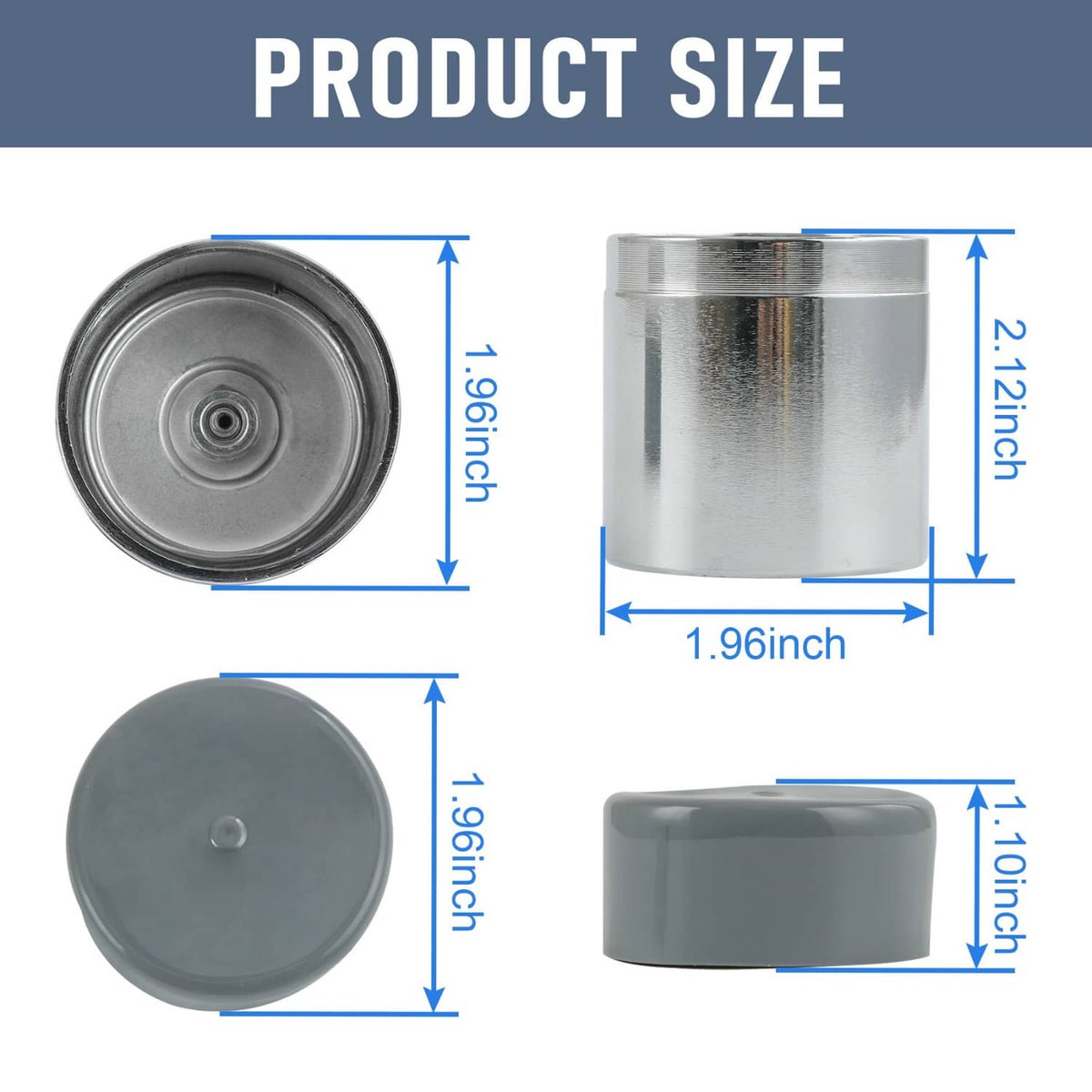 Solidspare Bearing Protectors Grease Wheel Hub 1.98 w/ Bras Fit Trailer Boat x2