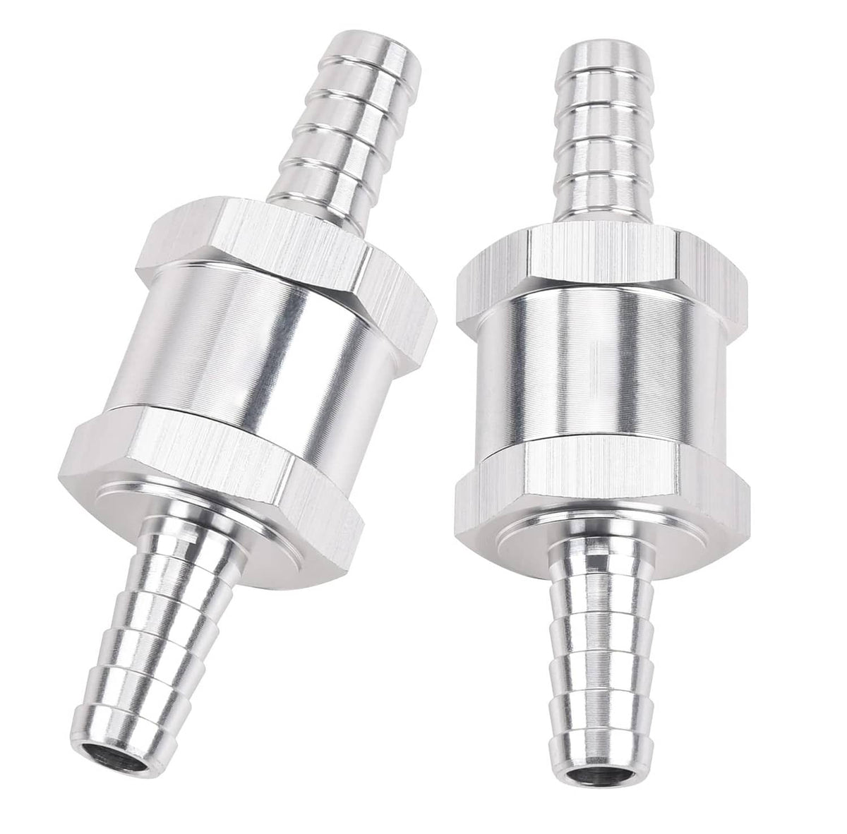 Solidspare 2Pcs 5/16" 8mm Fuel Line One Way Non Return Check Valve Petrol Diesel Oil Water