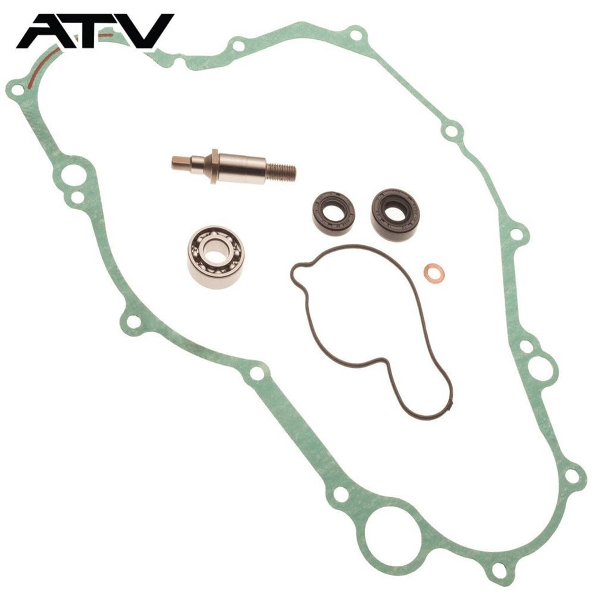 Solidspare Water Pump Repair Bearing Seals Gasket Kit For Yamaha YFZ 450 2004 2005-2013