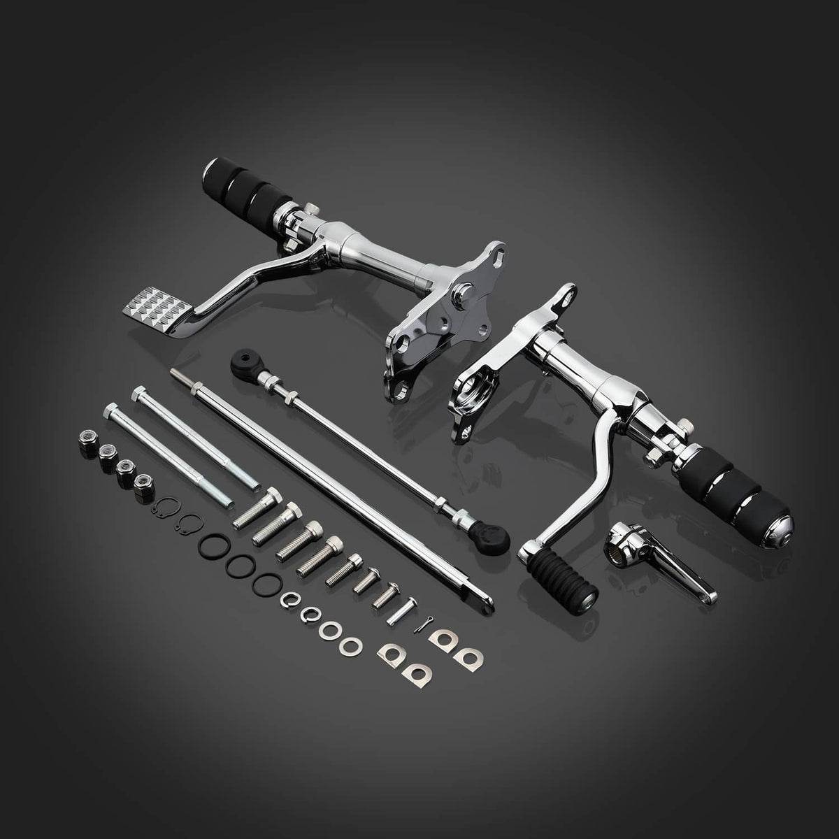 Solidspare Forward Controls Pegs Levers Linkage Kit For Harley Sportster 883 1200 91-03