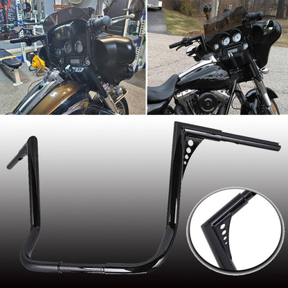 Solidspare DNA 16" Monkey Bagger Meathook Bar Handlebar For Harley Electra Glide Baggers