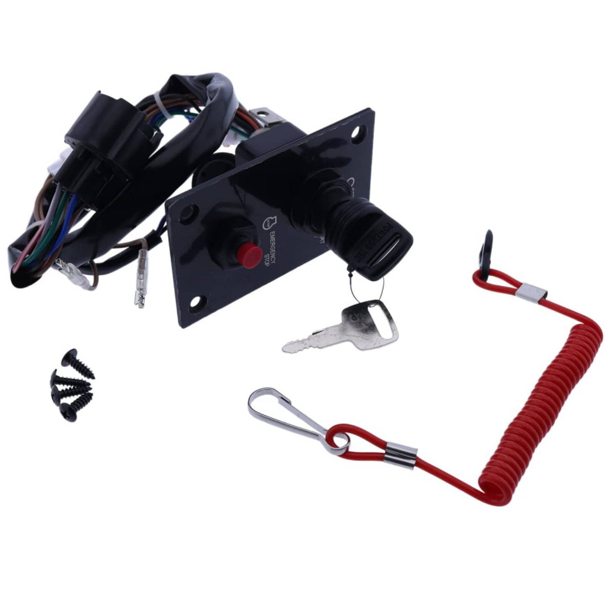 Solid Spare Outboard Single Ignition Key Switch Panel For Suzuki Outboard Engine 37100-96J24