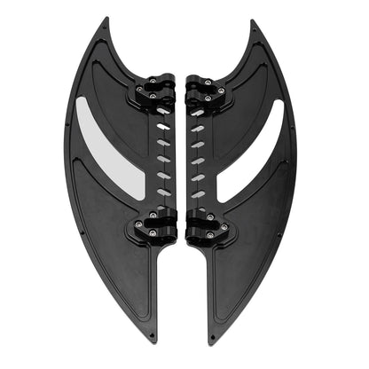 Solidspare Motorcycle FRONT Floorboards Foot Pegs Footrest For Harley Softail Road Glide