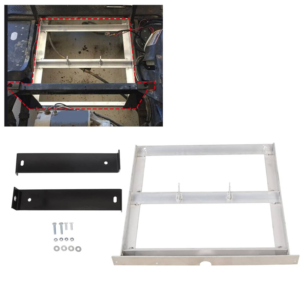 Solidspare GOLF CART 36V BATTERY TRAY ALUMINUM FOR EZGO TXT / MEDALIST 1994-2013