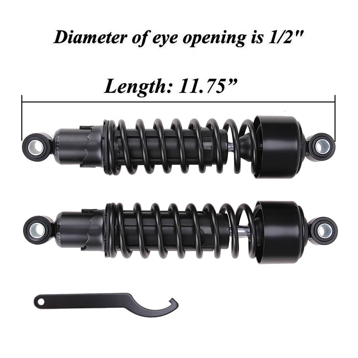 Solidspare 11.75" Rear Shocks Left & Right Fit For Harley Road King Street Glide Tour Glide