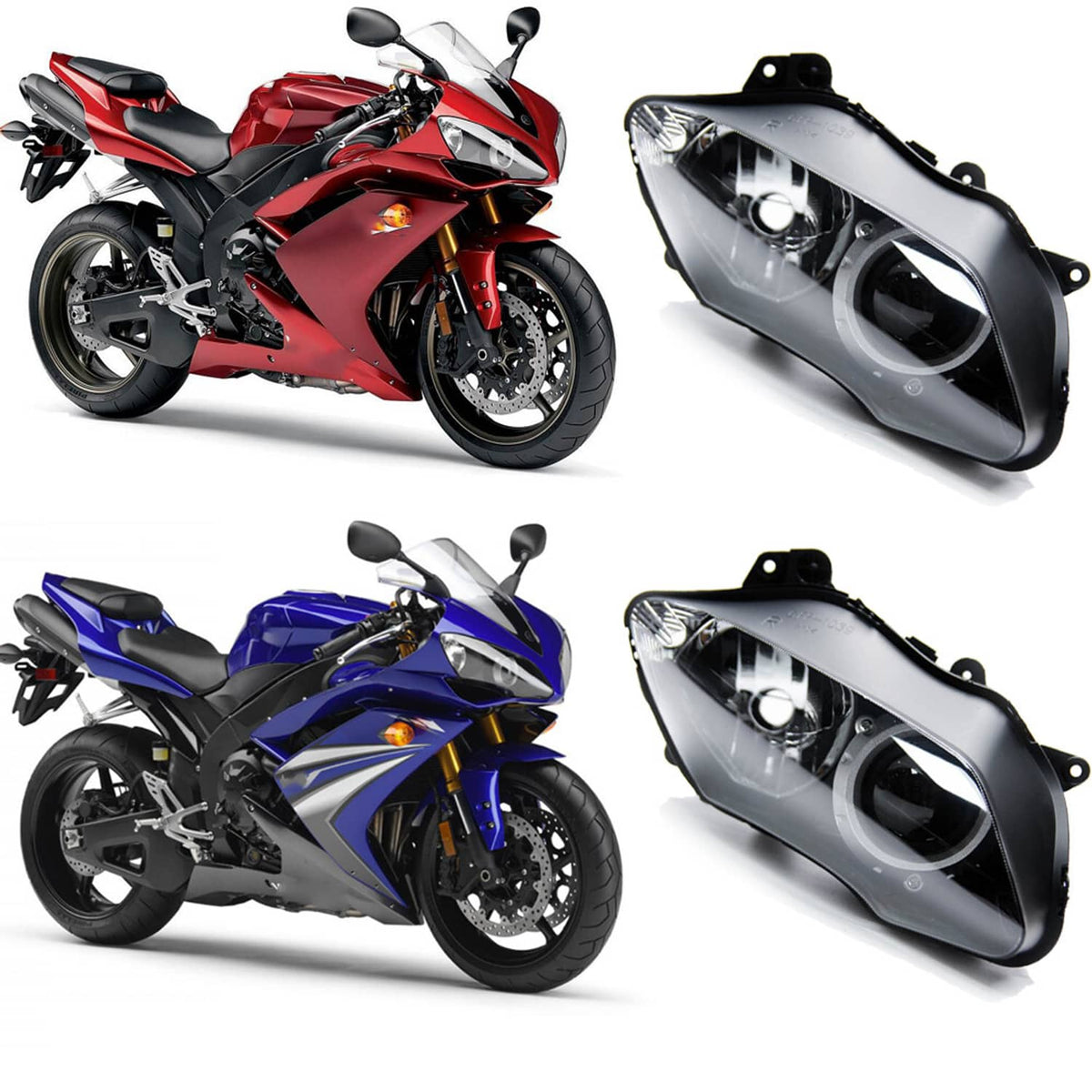 Solidspare For Yamaha YZF R1 YZFR1 R1000 2007-2008 Headlight Headlamp Housing Assembly US