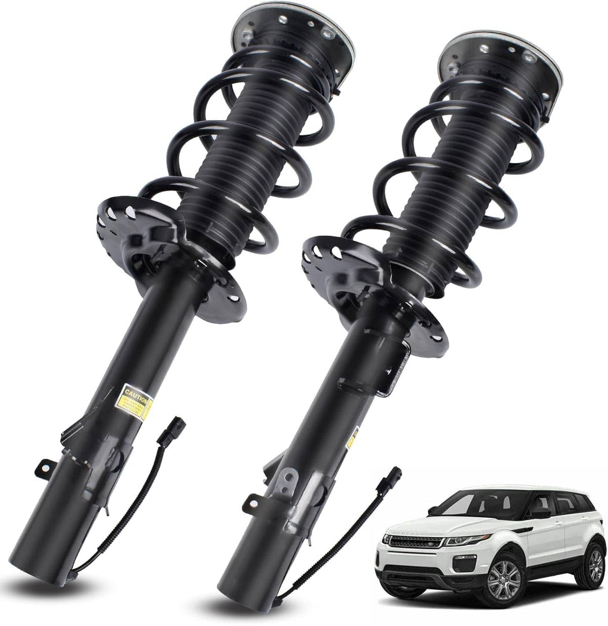 Solidspare Front Shock Absorber Struts w/ Electric LR024437 For 2012-19 Range Rover Evoque