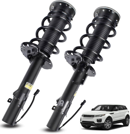 Solidspare Front Shock Absorber Struts w/ Electric LR024437 For 2012-19 Range Rover Evoque