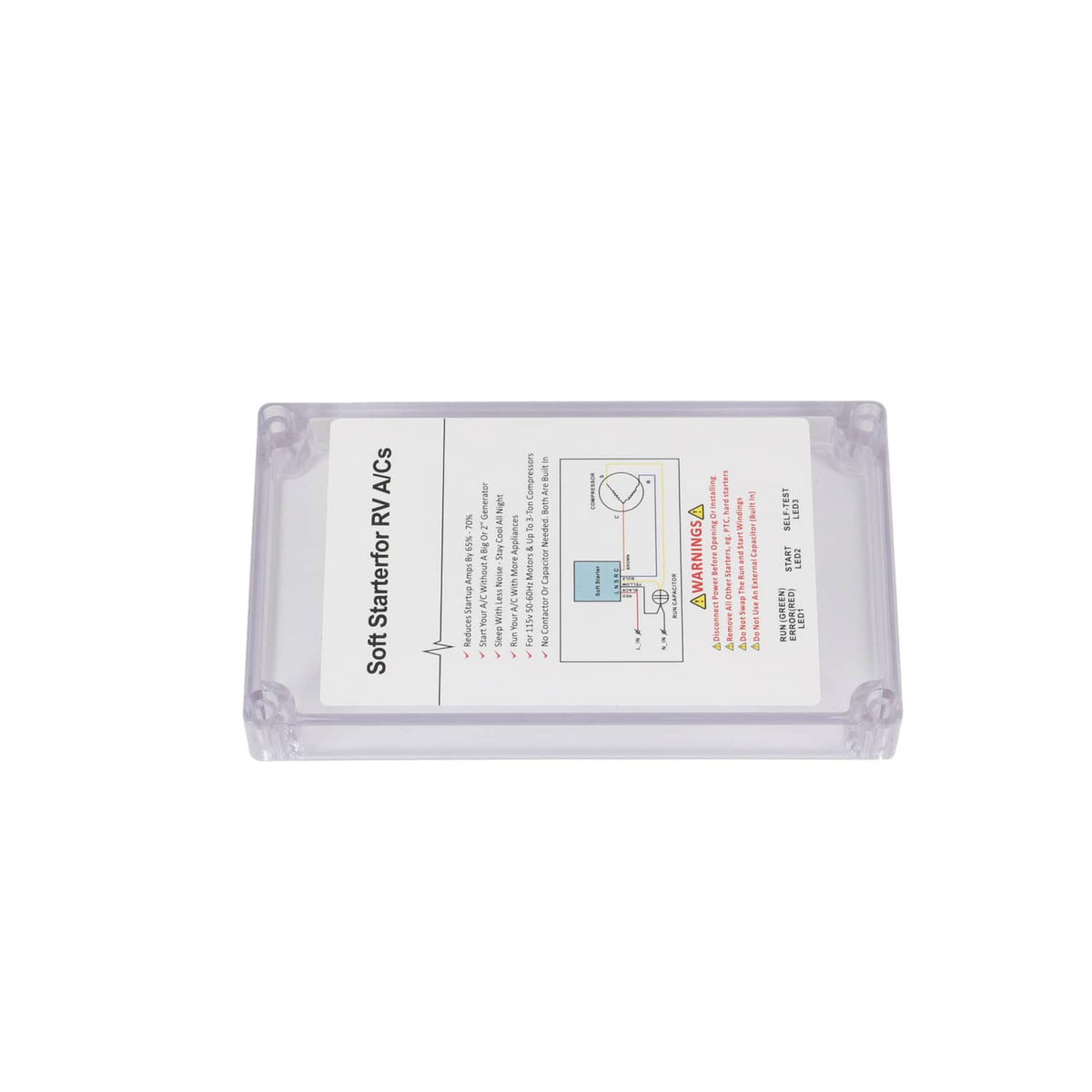 Solidspare A/C Soft Starter Smart Control Kit Enables Easy Start an A/C & Appliances on RV