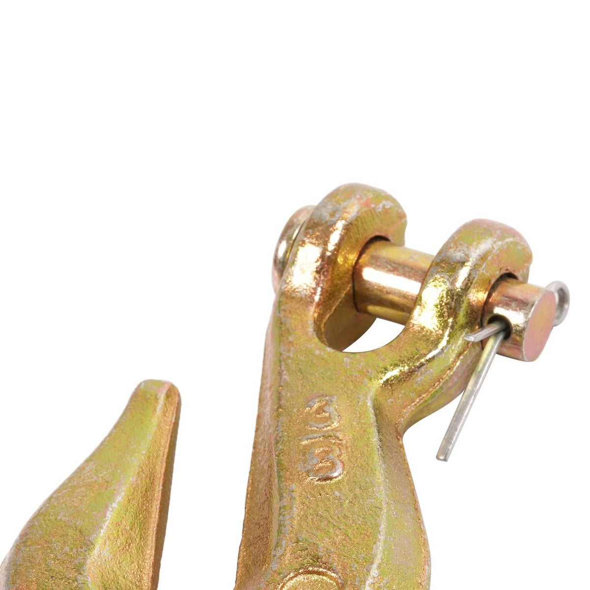 Solid Spare 10 Pack G70 3/8'' Clevis Grab Hook Tow Chain Hook Tie Down Flatbed Truck Trailer