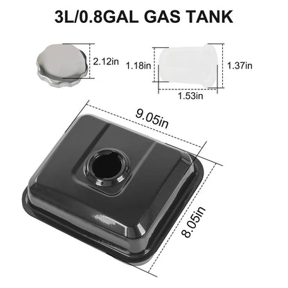 Solidspare Gas Fuel Tank Carburetor Kit For Predator 212cc 196cc Honda GX160 GX200