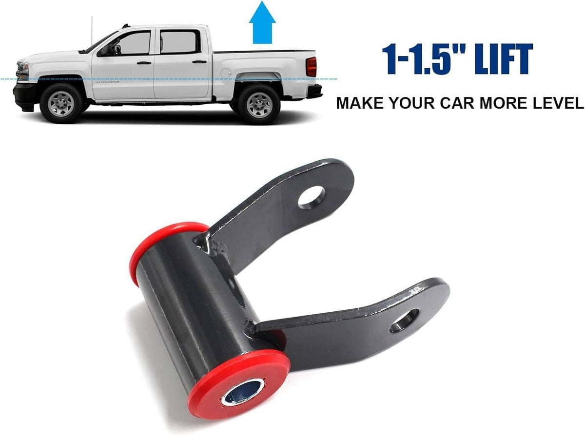 Solidspare 1" Rear Shackles Lift Kit For 1988-2018 Chevy Silverado Sierra 1500 Truck 710515