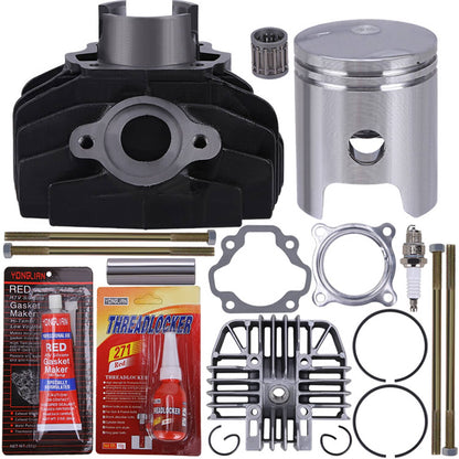 Solidspare 47mm Cylinder Piston Cylinder Gasket Top End Kit Fit for Yamaha PW80 1983-2006