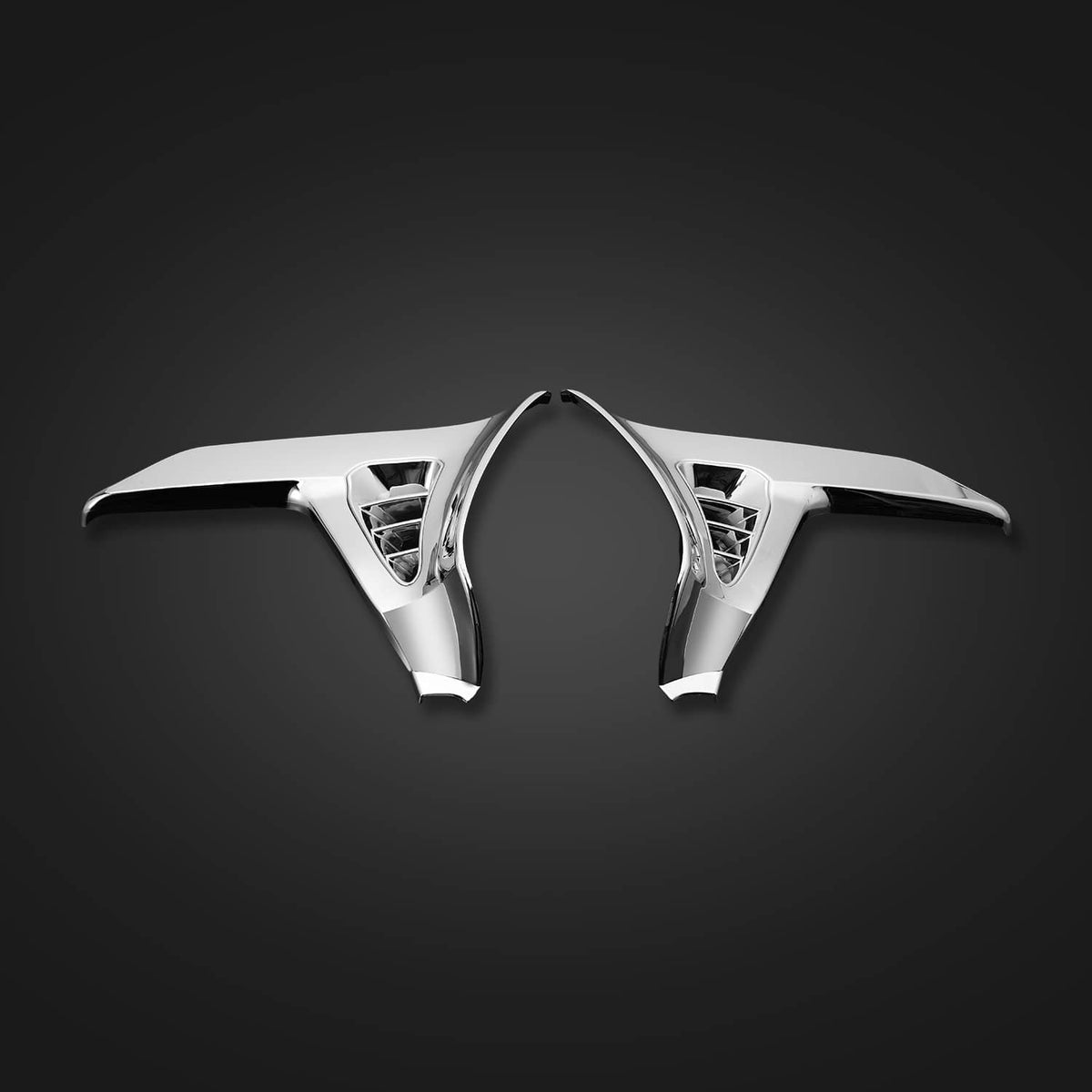 Solidspare For Honda GoldWing GL1800 01 2002-2011 Chrome Left + Right Parts Triangle Cover