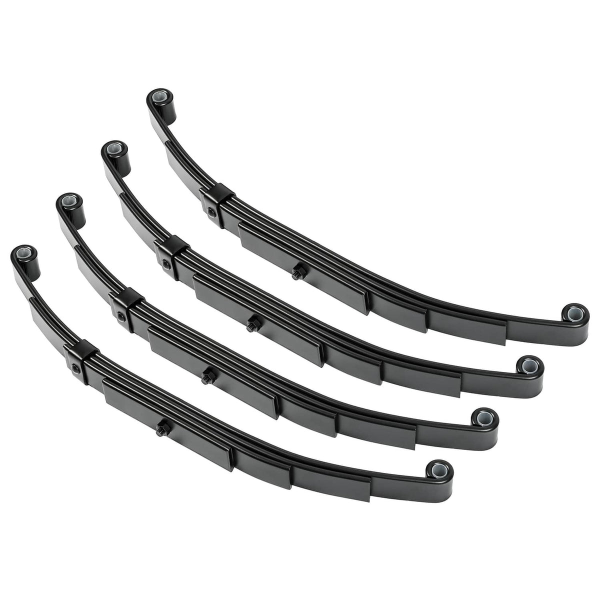 Solidspare Tandem Trailer Axle Suspension Kit U-bolt Hanger Kit 4 Leaf Springs Equalizer