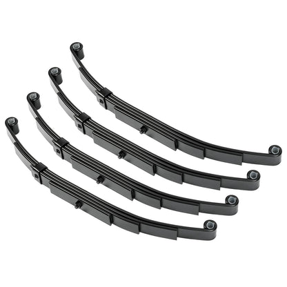 Solidspare Tandem Trailer Axle Suspension Kit U-bolt Hanger Kit 4 Leaf Springs Equalizer
