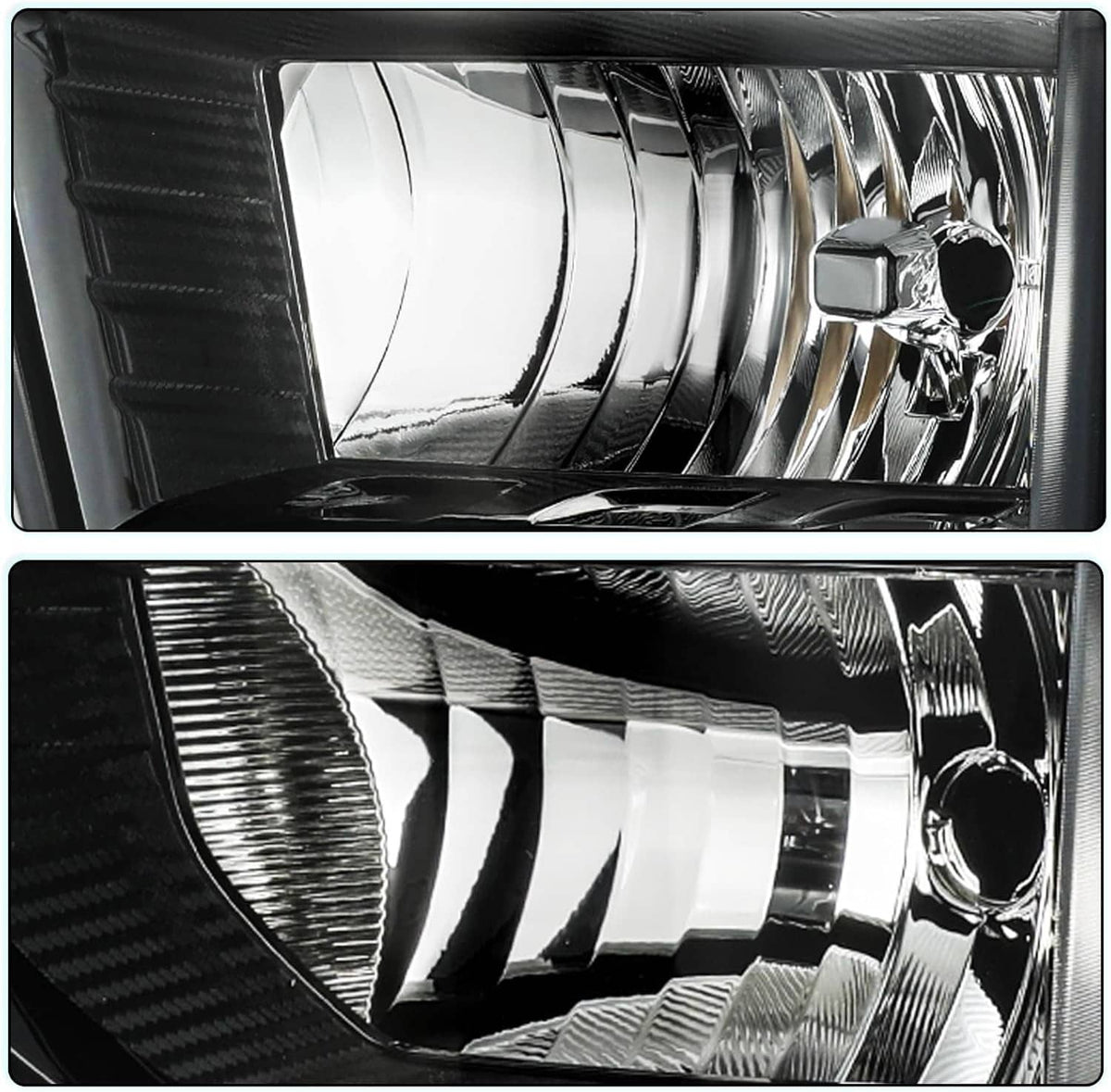 Solidspare Pair Halogen Headlights w/Bulb For 2024-2025 Chevy Silverado 2500HD 3500HD L+R