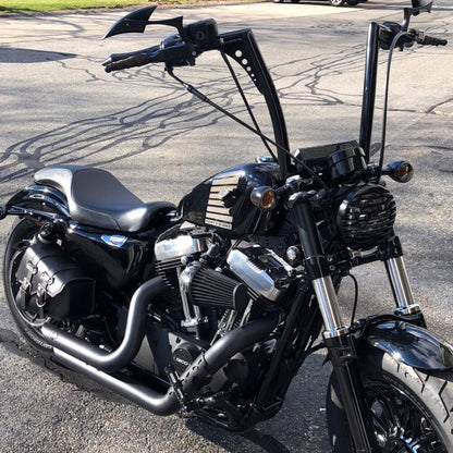 Solidspare 14" Inch Rise Handlebar Ape Hangers Bar For Harley Softail FLST FXST 883 1200