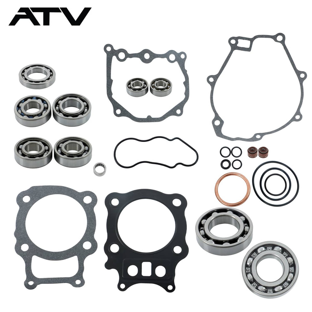 Solidspare 808867 For Honda TRX 350 TM Complete Gasket Kit Overhaul Pad+Bearing 2000-2006