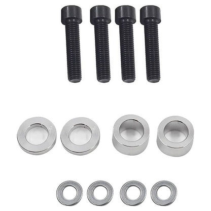 Solidspare 2 Bolt Engine Motor Mount Kit For 1996-00 Civic EK B16 B20 D16 B D Chrome Billet