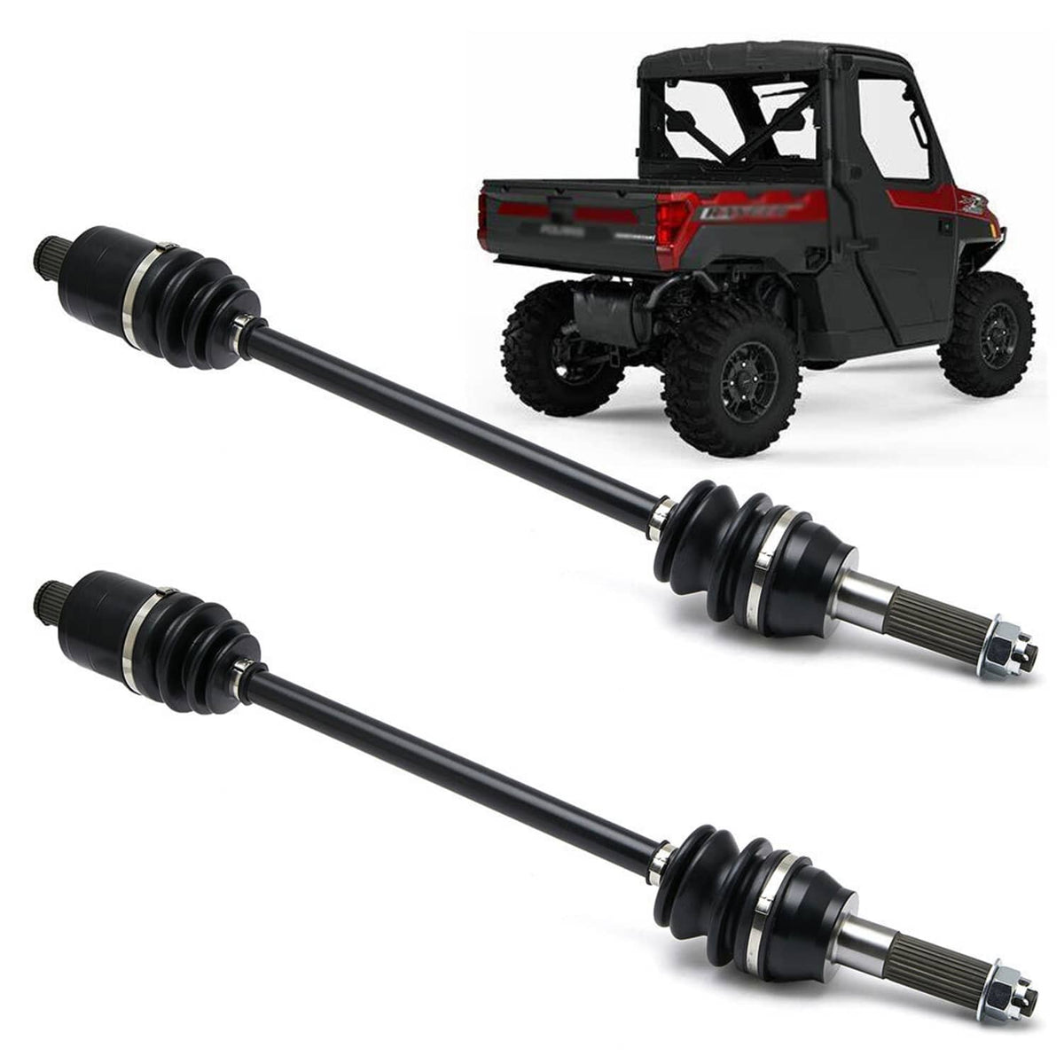 Solidspare 2Pcs Rear CV Axle Drive Shaft For Polaris Ranger Crew XP 1000 2017 2018 2019