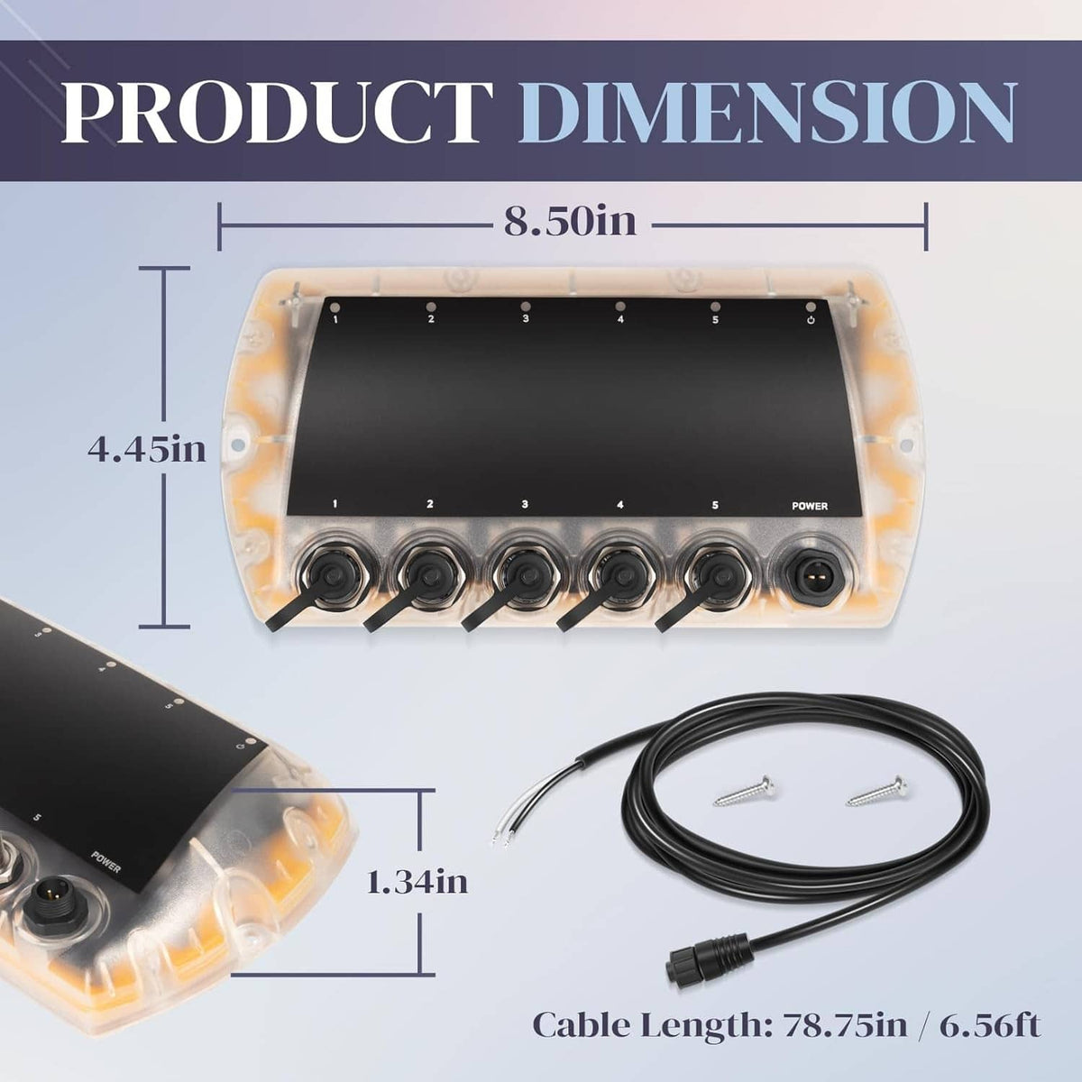 Solidspare 411850-1 5 Port Ethernet Switch Replace for Humminbird AS ETH 5PGL for Helix G4N