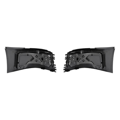 LH+RH Front Bumper End Cap Extension Corner W/Fog Light Hole For Volvo VNL 04-18