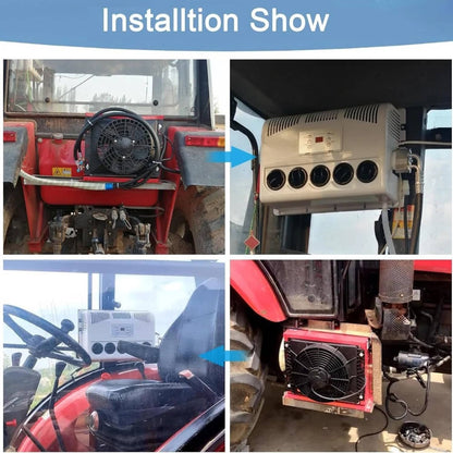 Solidspare 12V 11000 BTU Truck Air Conditioner Split AC For Semi Trucks Bus RV Caravan US